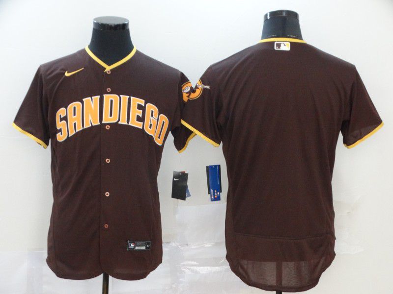 Men San Diego Padres Blank brown Nike Elite MLB Jerseys->san diego padres->MLB Jersey